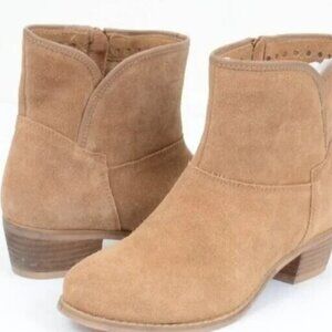 Skechers Natives Suede Leather Ankle Bootie Womens 6 Western Boho Festival Boots